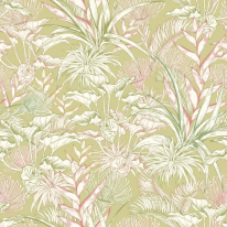 Hoopla Walls Tropical Canopy Lush Greens Wallpaper - HWA1428W