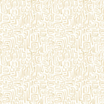 Hoopla Walls Maze Squiggle Soft Straw Wallpaper - HWA1429W