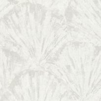 Galerie Horizon Wide Fan Cream/White Metallic Wallpaper - HZ62039