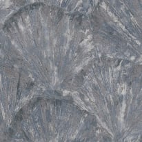 Galerie Horizon Wide Fan Blue/Grey Metallic Wallpaper - HZ62041
