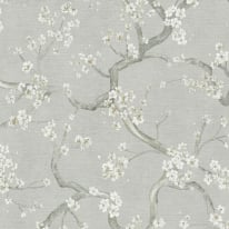 Galerie Horizon Cherry Blossom Cream/Green Wallpaper - HZ62042