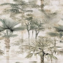Galerie Horizon Palm Serenity Beige Wall Mural - HZ62086M