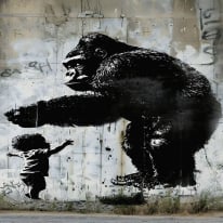 Galerie Horizon Urban Encounter Grey/Black Wall Mural - HZ62091M