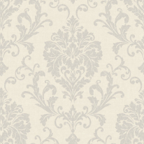 Grandeco Icon Margritte Damask Grey Wallpaper - IC2002