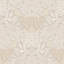 Grandeco Icon Belvedere Floral Beige Wallpaper - IC2116