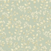 Grandeco Icon Jasmine Floral Trail Green Wallpaper - IC3003
