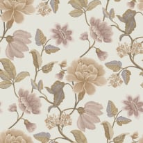 Grandeco Icon Celia Floral Trail Beige Wallpaper - IC3101