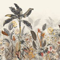 Ohpopsi Jangala Jungle Scene Fossil/Ginger Wall Mural - ICN50116M