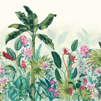Ohpopsi Jangala Jungle Scene Pistachio Wall Mural - ICN50118M