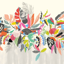 Ohpopsi Abstract Tropic Noir Pop Wall Mural - ICN50122M