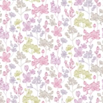 Ohpopsi Kalina Floral Pretty Pink Wallpaper - JRD50136W