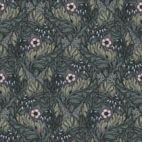 Galerie Rambleicious Floral Green/Purple Wallpaper - LB25105