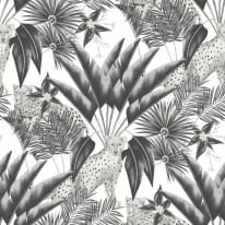 Ohpopsi Laid Bare Jungle Cheetah Raven Wallpaper - LBK50122W
