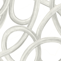 Ohpopsi Laid Bare Twisted Geo Silver Wallpaper - LBK50124W