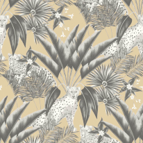 Ohpopsi Laid Bare Jungle Cheetah Toffee Wallpaper - LBK50126W