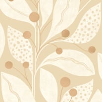 Ohpopsi Laid Bare Berry Dot Shortbread Wallpaper - LBK50132W
