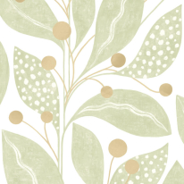 Ohpopsi Laid Bare Berry Dot Artichoke Wallpaper - LBK50141W