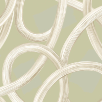 Ohpopsi Laid Bare Twisted Geo Moss Wallpaper - LBK50142W