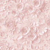 Muriva Origami Flowers Pink Wallpaper - M44603