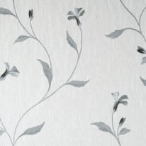 Vymura Bellagio Floral White/Silver Metallic Wallpaper - M95633