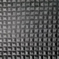 Vymura Romero 3D Effect Geometric Black Metallic Wallpaper - M95682