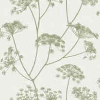 Vymura Mirella Floral Sprig Green Wallpaper - M95701
