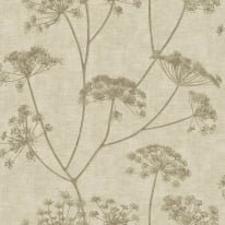 Vymura Mirella Floral Sprig Natural Wallpaper - M95702