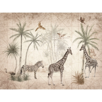 Grandeco Young Edition Graphic Animal Jungle Multi Wall Mural - ML1501