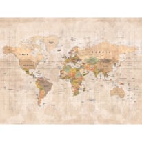 Grandeco Young Edition World Map Multi Wall Mural - ML3001