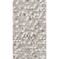 Grandeco Young Edition Hexagon Grey/Silver Wall Mural - ML4301