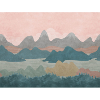 Grandeco Young Edition Mountains Multi Wall Mural - ML6801