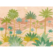 Grandeco Young Edition Palm Springs Orange Multi Wall Mural - ML6901