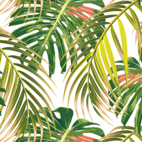 Origin Tropical Leaves Citrus Wall Mural - MUR119