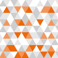 Origin Geometric Triangles Tangerine Wall Mural - MUR138