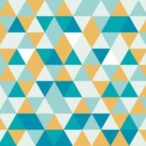 Origin Geometric Triangles Jade/Mustard Wall Mural - MUR139