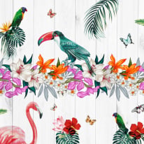 Origin Birds Of Paradise Multi Wall Mural - MUR169