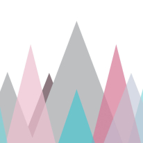 Origin Abstract Mountains Pastel Wall Mural - MUR174