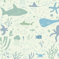 Origin Underwater Adventures Seafoam Wall Mural - MUR183