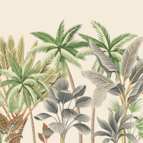 Origin Tropical Palm Trees Natural Wall Mural - MUR198