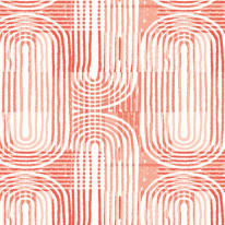 Origin Curved Line Texture Orange Wall Mural - MUR208