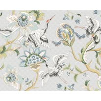 Origin Cranes in Flight Grey Multi Wall Mural - MUR262