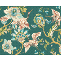 Origin Cranes in Flight Green Multi Wall Mural - MUR263