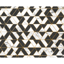 Origin Marbled Texture Geometric White Wall Mural - MUR288