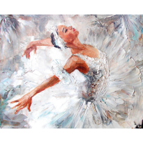 Origin Ballerina Grey Wall Mural - MUR291