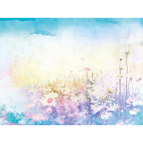 Origin Daisy Meadow Purple Wall Mural - MUR299