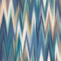 Origin Ikat Zig Zag Indigo Blue Wall Mural - MUR340