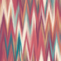 Origin Ikat Zig Zag Raspberry Red Wall Mural - MUR342