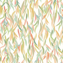 Origin Willow Leaves Apple Green Wall Mural - MUR349