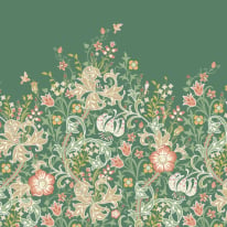 Origin Trailing Lily Forest Green Wall Mural - MUR378