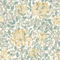 Origin Honeysuckle Seafoam Wall Mural - MUR381